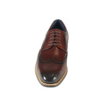 Azor Men's Classic Wingtip Shoe Brown: LC VENEZIA