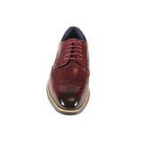 Azor Men's Classic Wingtip Shoe Burgundy: LC VENEZIA