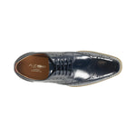 Azor Men's Classic Wingtip Shoe Navy: LC VENEZIA