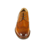 Azor Men's Wingtip Brogue Shoe Tan: LC RICHMOND