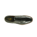 Azor Men's Wingtip Brogue Shoe Black: LC RICHMOND