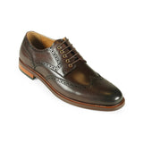 Azor Men's Wingtip Brogue Shoe Brown: LC RICHMOND