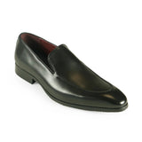 Azor Men's Leather Slip-on Shoe Black: LC MILAN