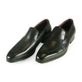 Azor Men's Leather Slip-on Shoe Black: LC MILAN