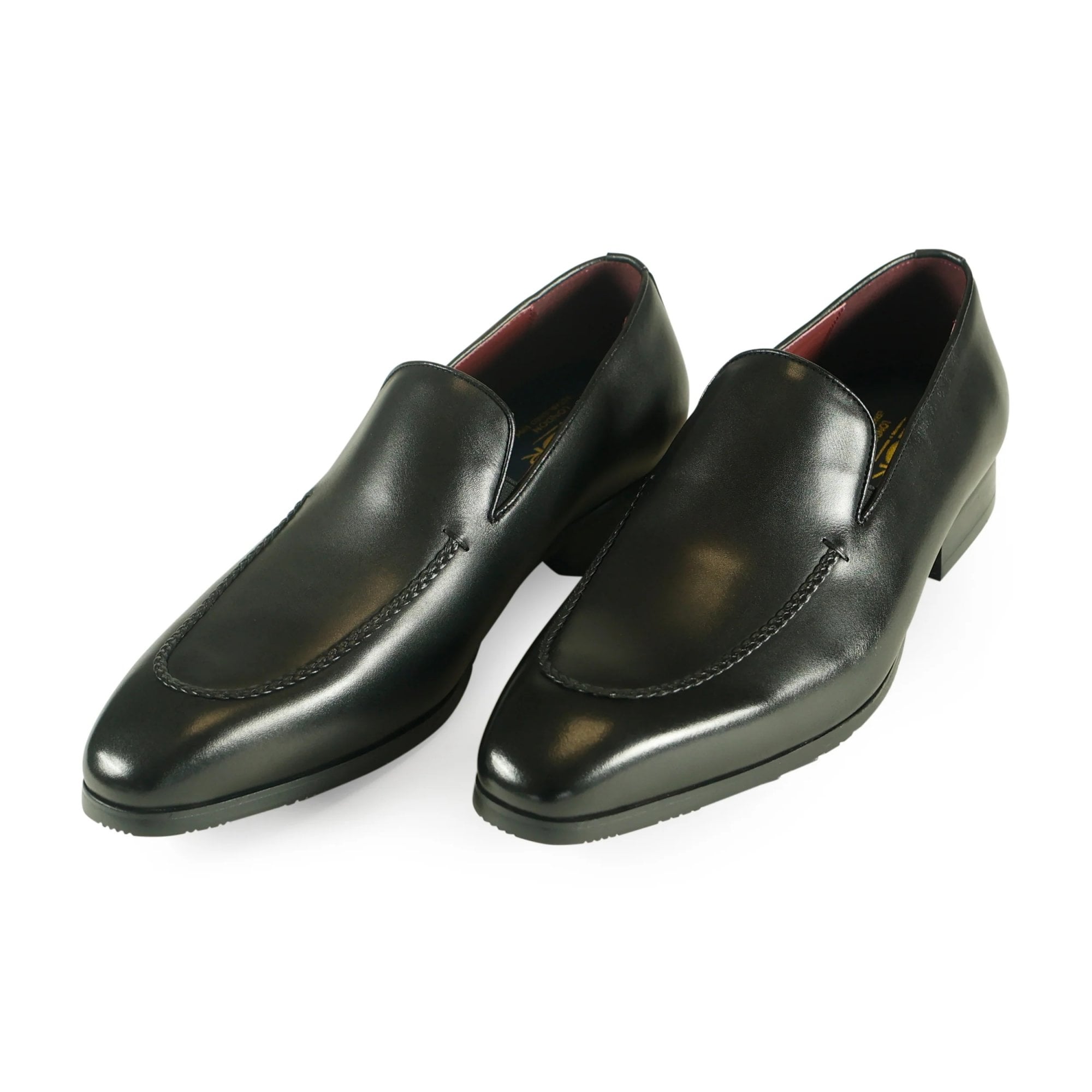 Azor Men's Leather Slip-on Shoe Black: LC MILAN