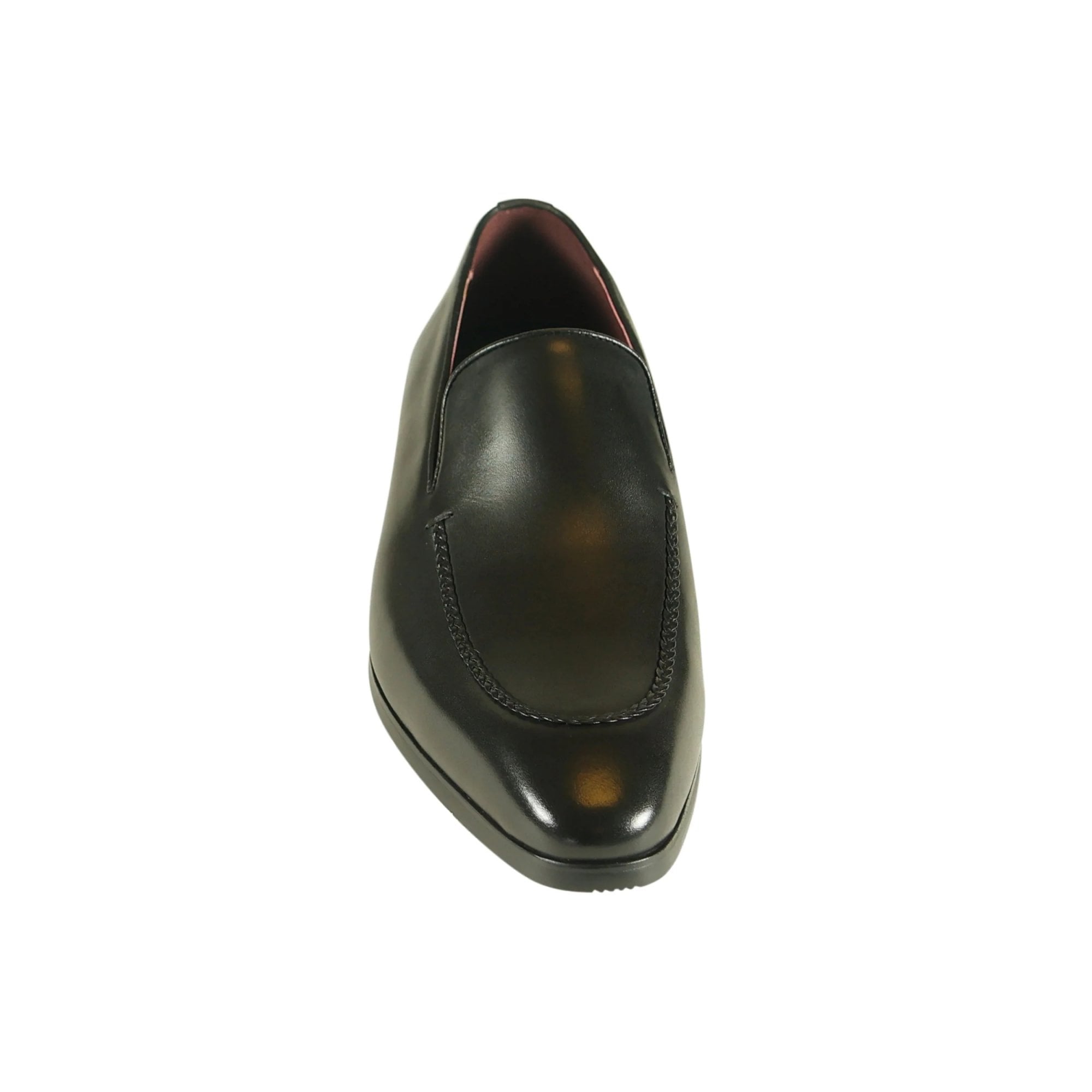 Azor Men's Leather Slip-on Shoe Black: LC MILAN