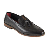 Azor Men's Tassel Loafer Shoe Black: LC PARMA