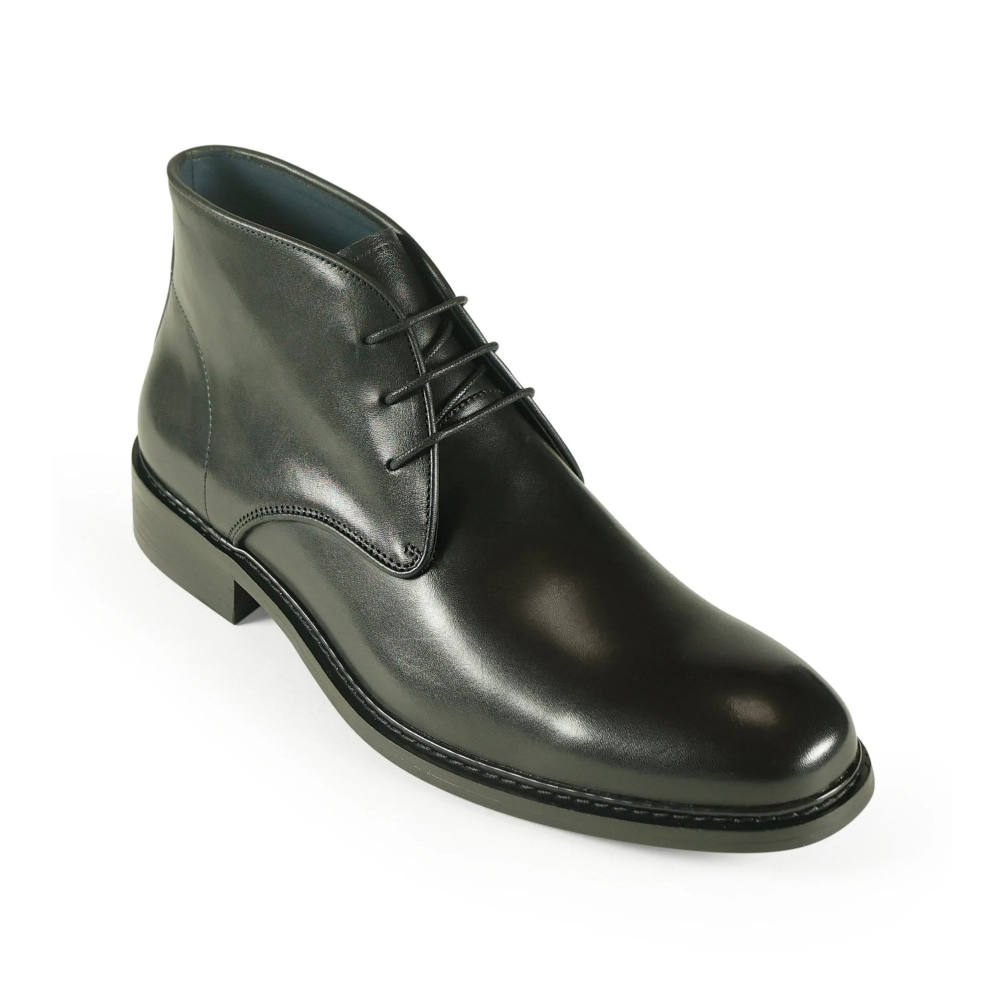 Azor Men's Leather Chukka Boot Black: LC CRETE
