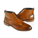 Azor Men's Leather Ankle Boot Tan: LC RIMINI