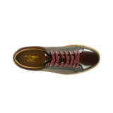 Azor Men's Perforated Low-top Trainer Burgundy: LC PHOENIX