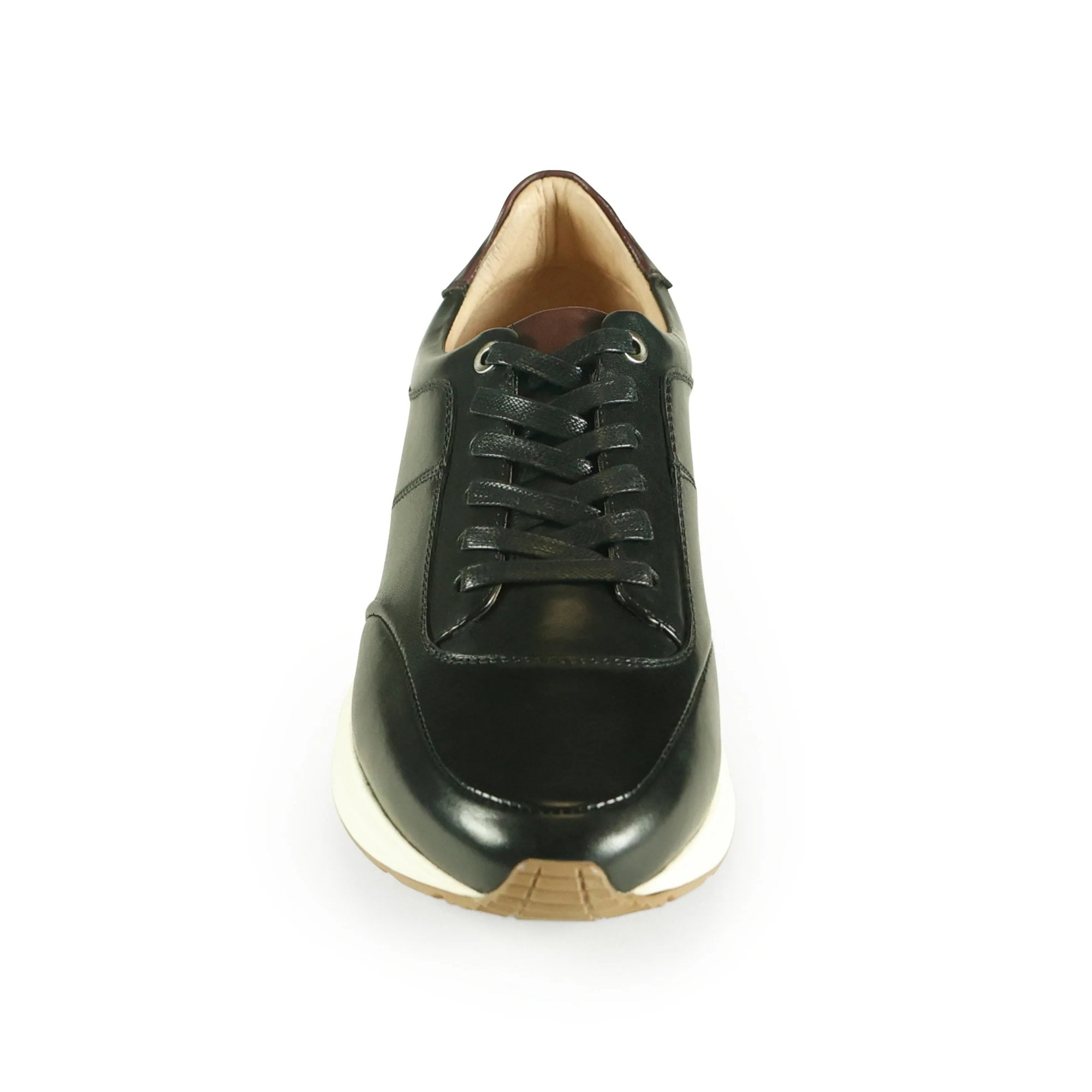 Azor Men's Premium Leather Trainer Black: LC CALABRIA