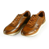 Azor Men's Modern Casual Trainer Tan: LC CAPRI