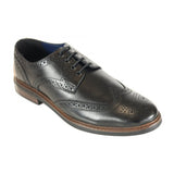Front Men's Timeless Derby Shoe Black: Morrison