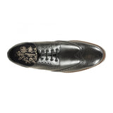 Front Men's Timeless Derby Shoe Black: Morrison