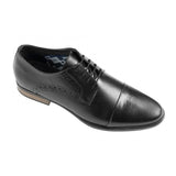 Front Classic Men's Derby Shoe Black: Mario