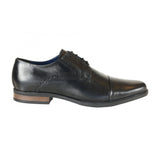 Front Classic Men's Derby Shoe Black: Mario