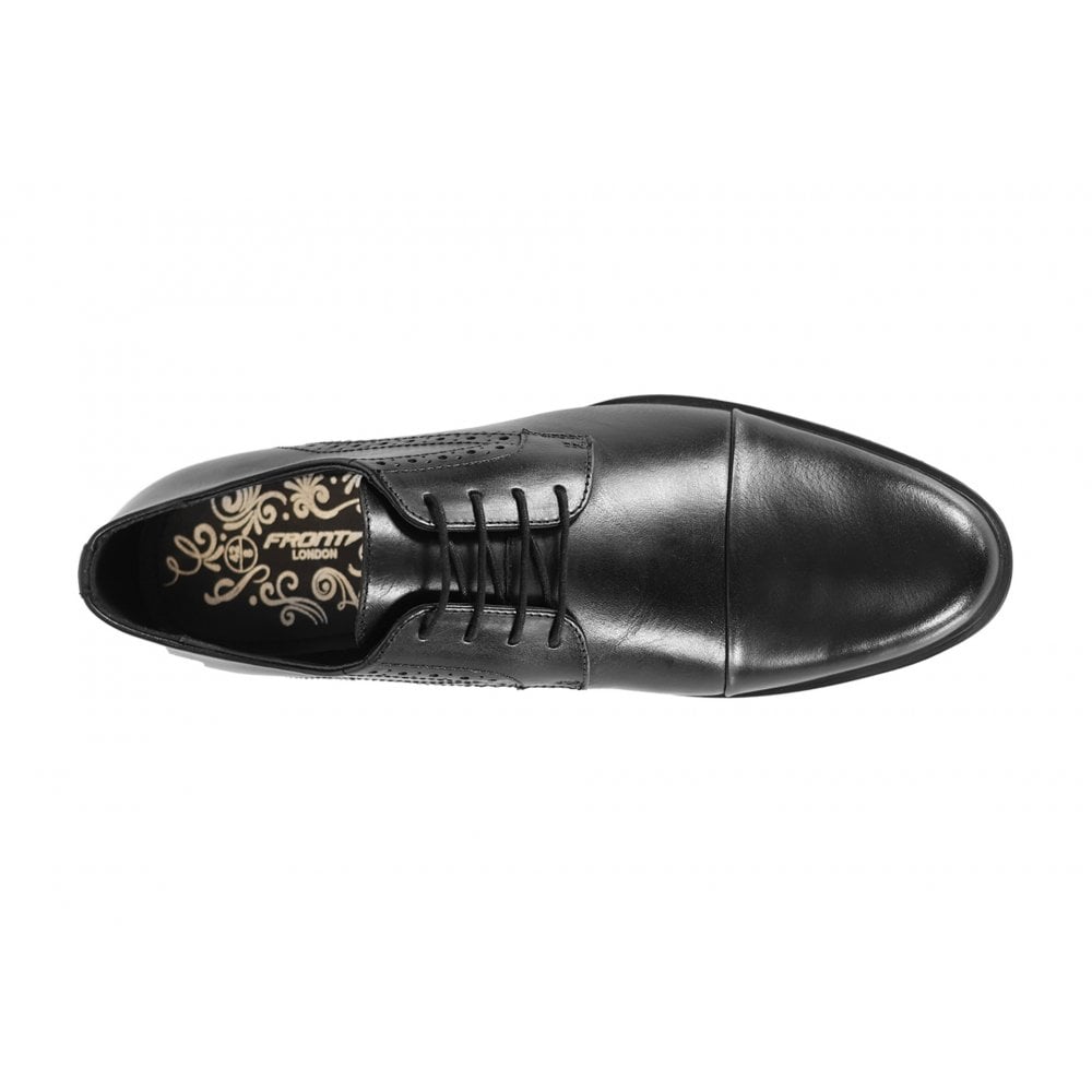 Front Classic Men's Derby Shoe Black: Mario