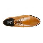 Front Classic Men's Derby Shoe Tan: Mario