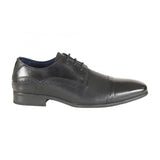 Front Men's Smart Plain Shoe Black: LC Rambla