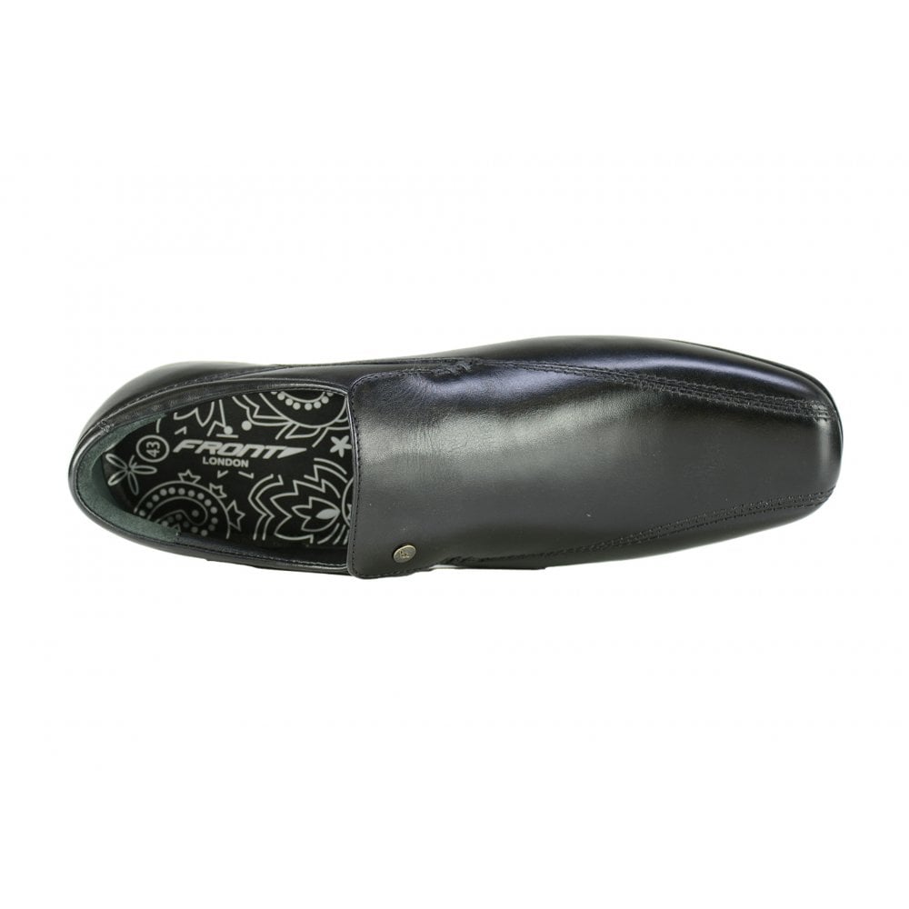 Front Classic Men's Slip-on Loafer Shoe Black: Belmont