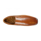 Front Classic Men's Slip-on Loafer Shoe Tan: lc Belmont