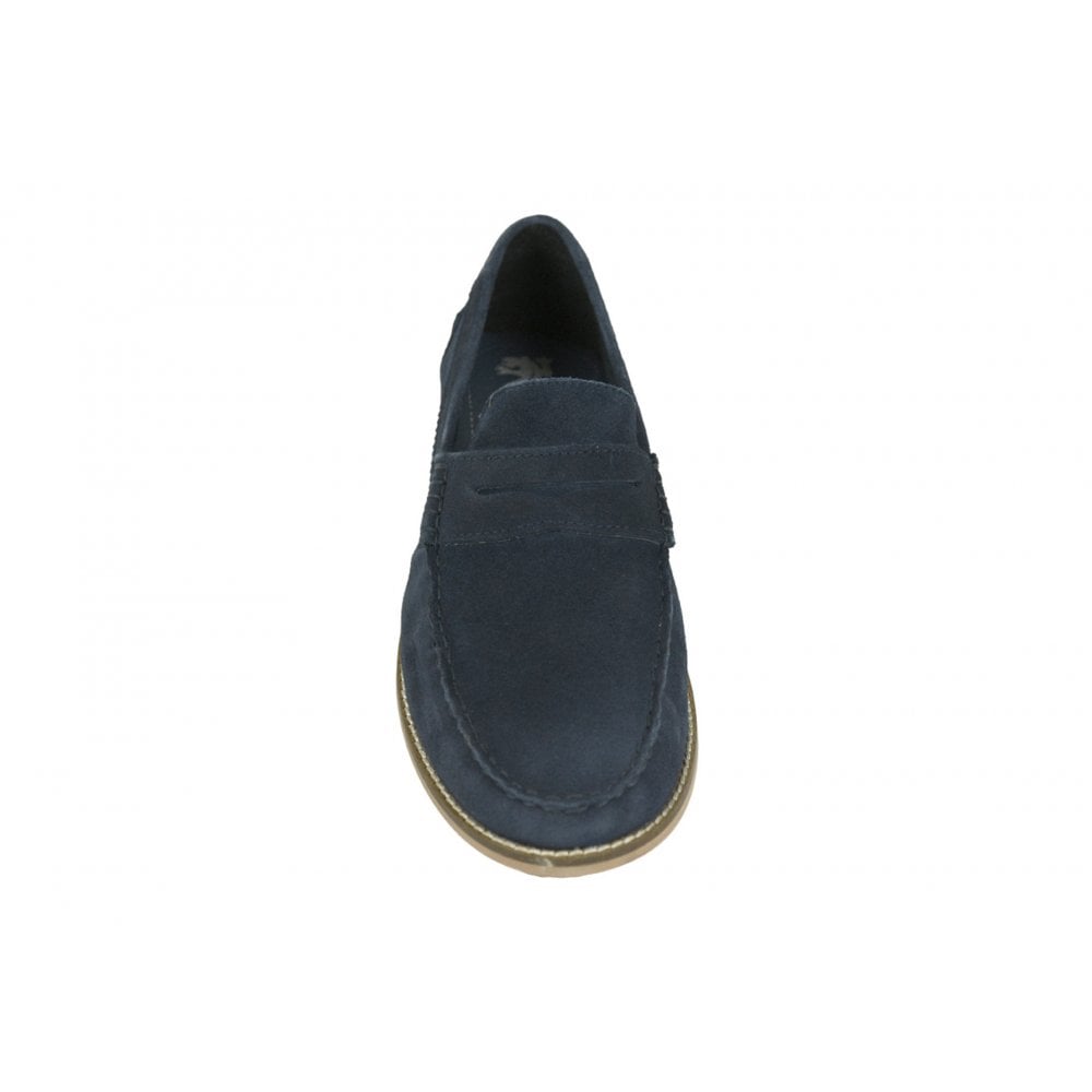 Front Men's Penny Loafer Navy: LC JONES