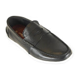 Front Classic Men's Lightweight Loafer Trainers Black: LC HAMILTON