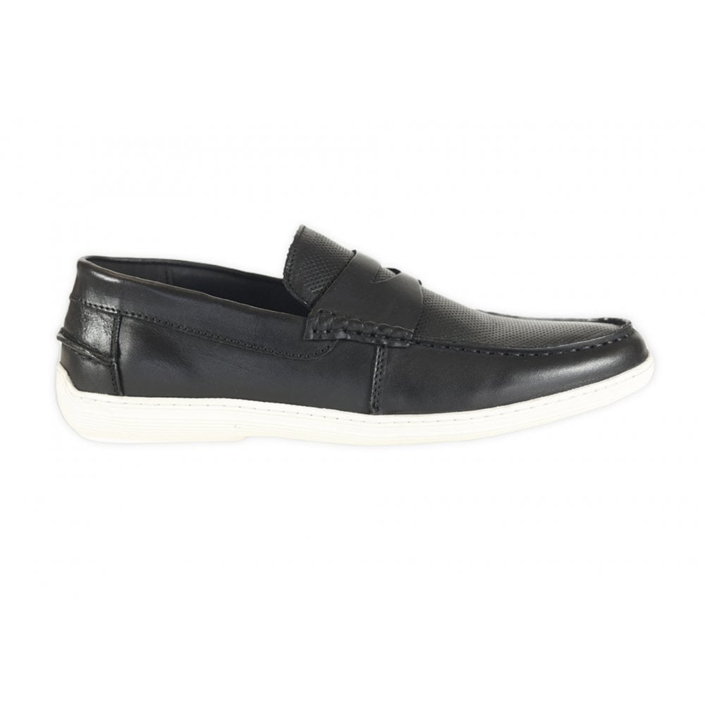 Front Classic Men's Lightweight Loafer Trainers Black: LC HAMILTON