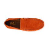 Front Men's Smart Leather Loafer Orange: LC DOUG