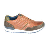 Front Casual Daily Men's Trainer Tan/Brown: LC OHIO