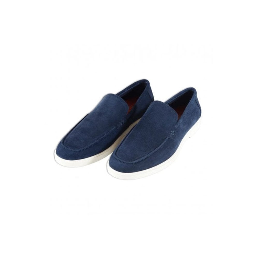 Azor Men's Suede Versatile Loafer Navy: LC SAVONA