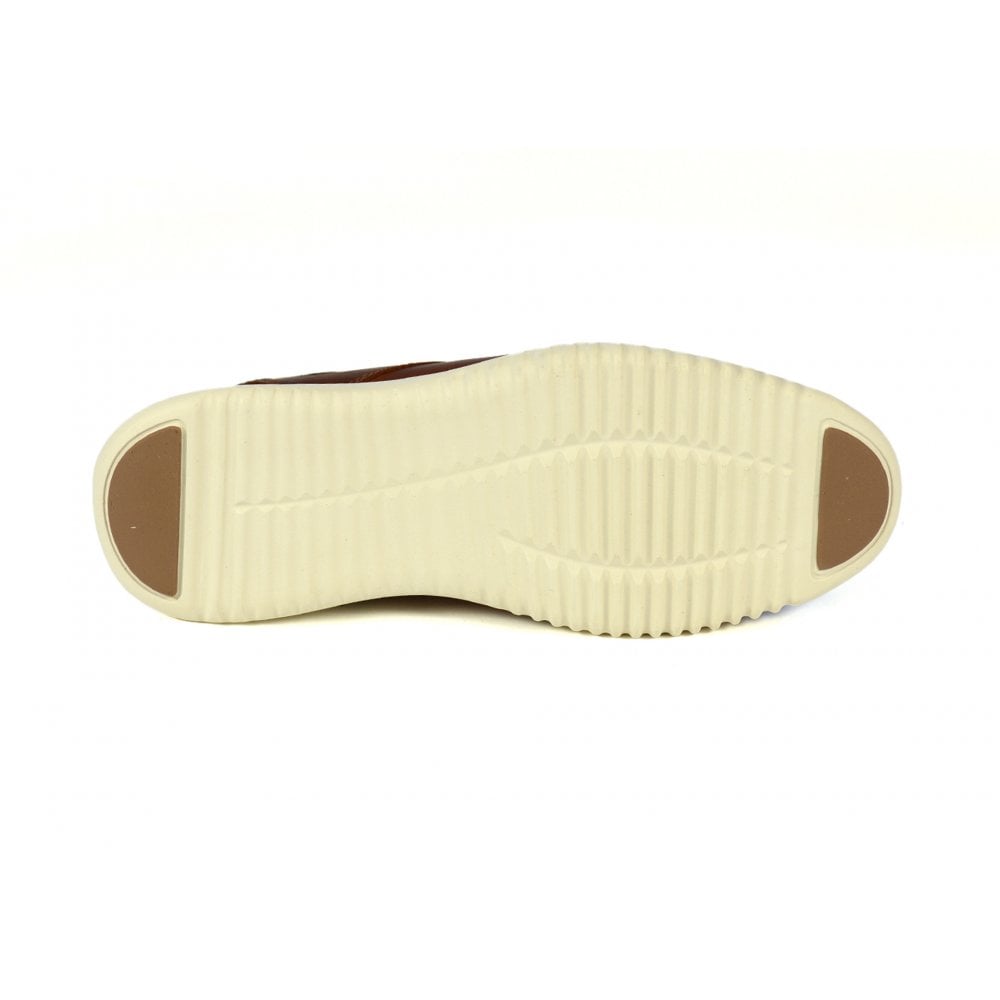 Front Functional Men's Sleek Shoe Tan/Navy: LC GOMEZ