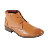 Front Men's Lace-up Chukka Boots Tan: LC LOGAN