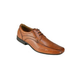Front Men's Square Toe Derby Shoe Tan: LC Snowden