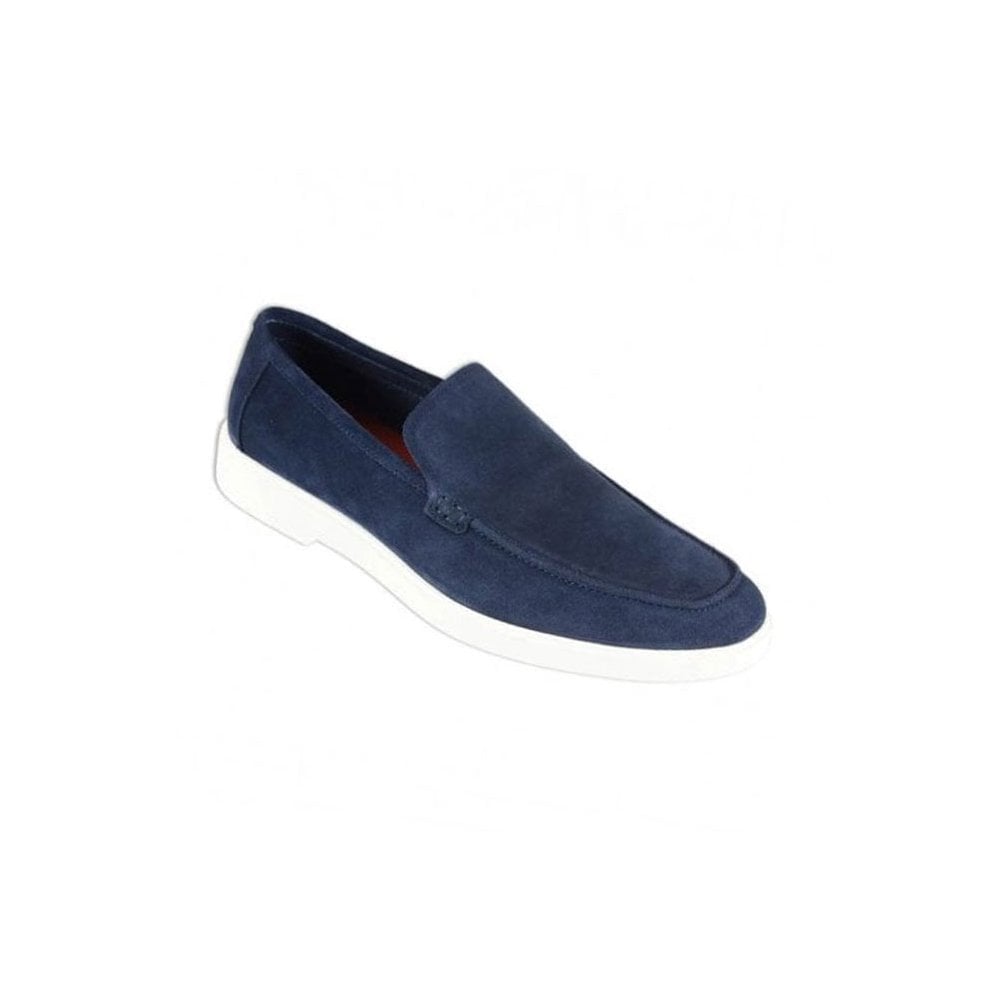 Azor Men's Suede Versatile Loafer Navy: LC SAVONA