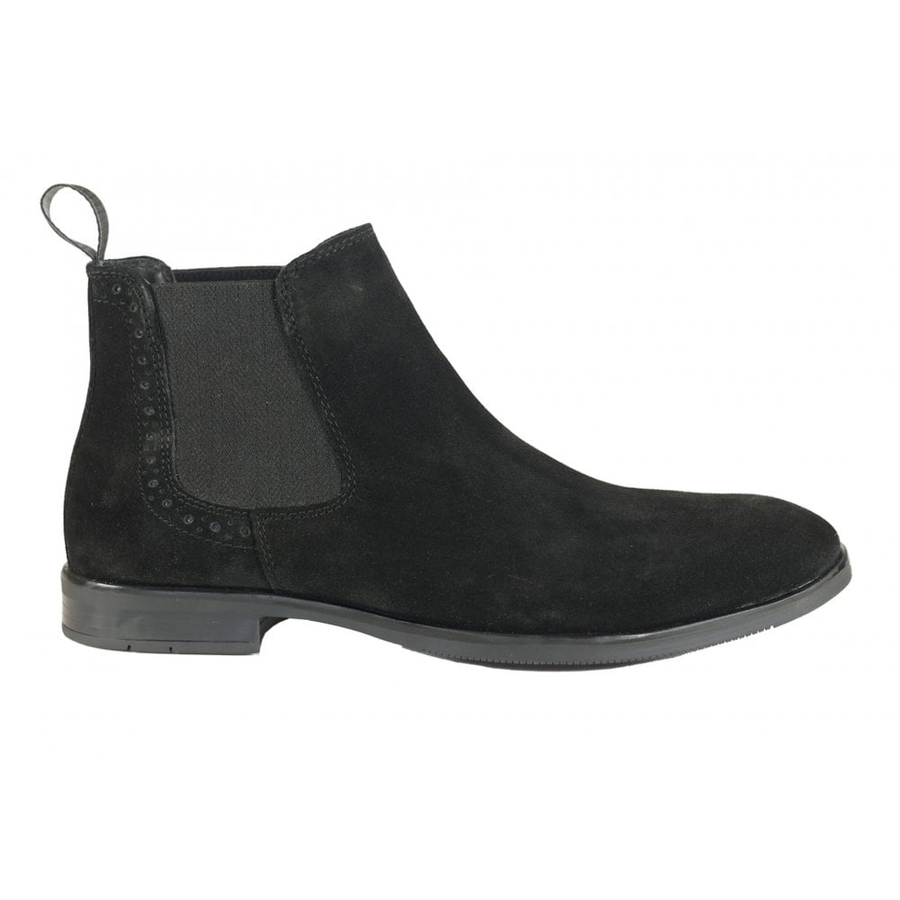 Front Men's Versatile Chelsea Boot Black: LC DOUGLAS