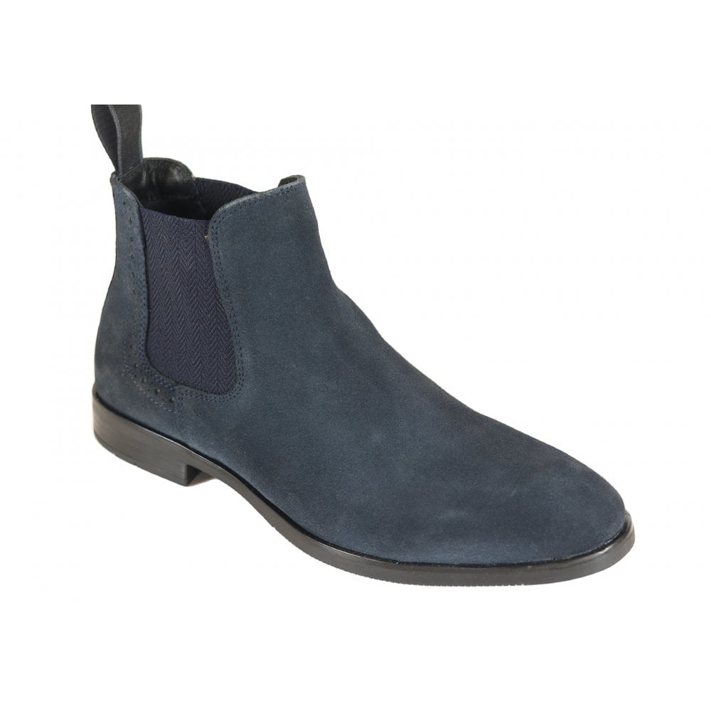 Front Men's Versatile Chelsea Boot Navy: LC DOUGLAS