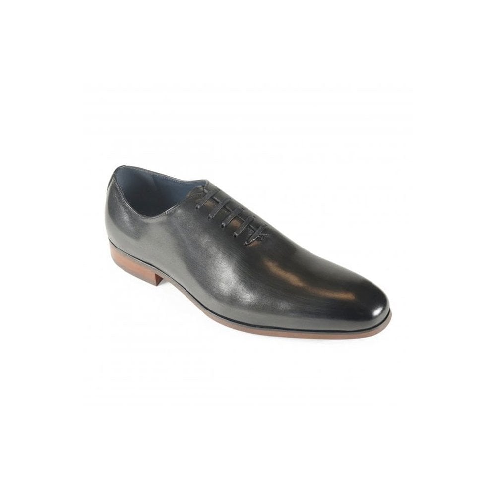 Azor Classic Men's Leather Oxford Shoe Black/Grey: LC STEFANO