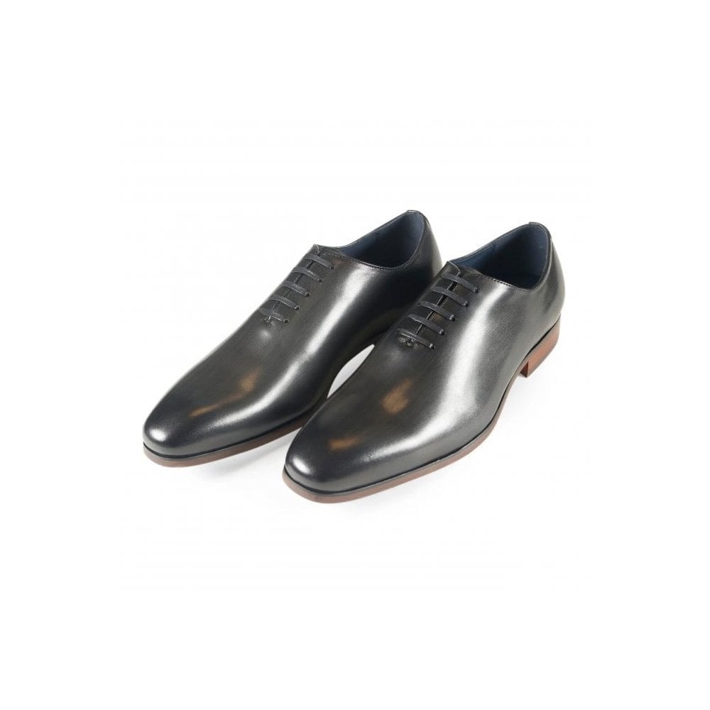 Azor Classic Men's Leather Oxford Shoe Black/Grey: LC STEFANO