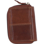 Ashwood Leather Compact Purse with Card Slot Cognac: Anna