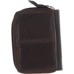 Ashwood Leather Compact Purse with Card Slots Brown: Anna