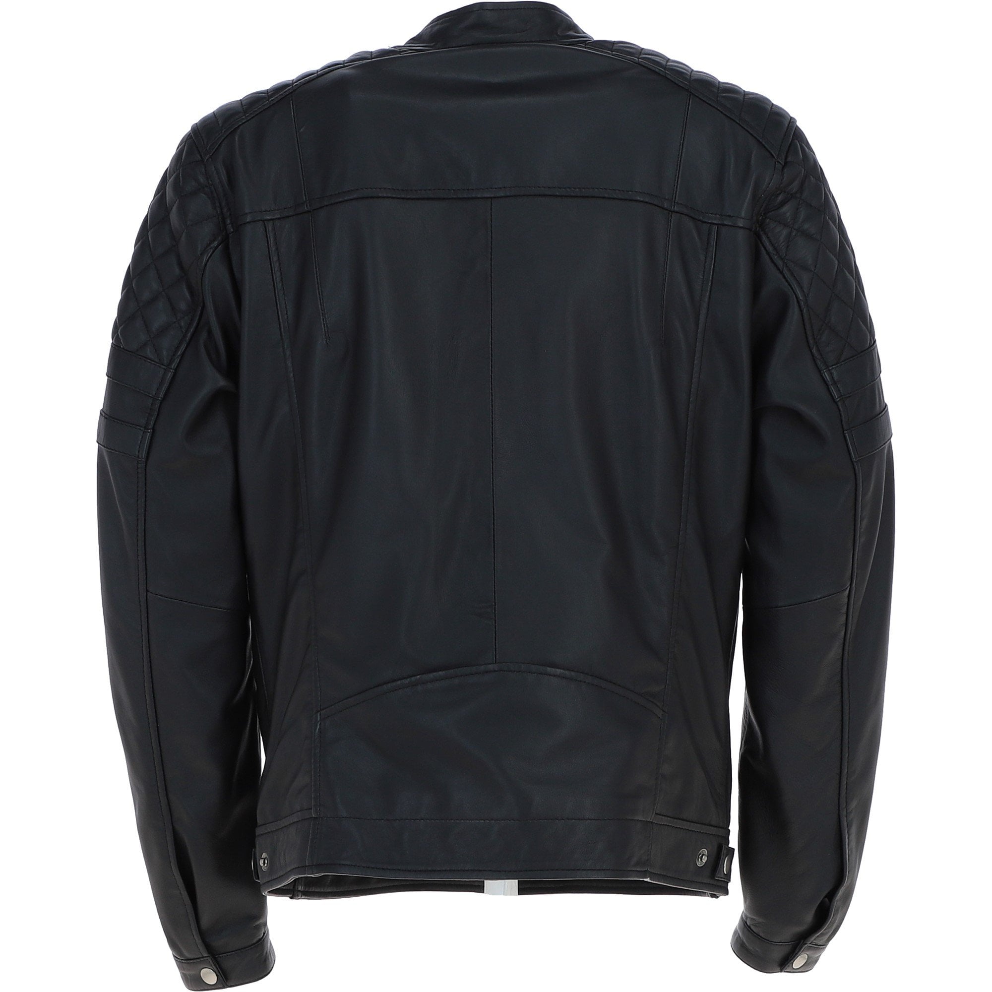 Ashwood Premium Leather Mens Vintage Biker Jacket Black: AWM-N2