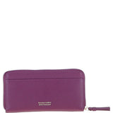 Ashwood Women's Leather RFID Zip-Around Purse Raspberry: Ash-32