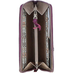 Ashwood Women's Leather RFID Zip-Around Purse Raspberry: Ash-32