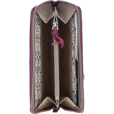 Ashwood Women's Leather RFID Zip-Around Purse Raspberry: Ash-32