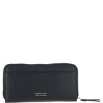 Ashwood Women's Leather RFID Zip-Around Purse Black: Ash-32