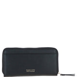 Ashwood Women's Leather RFID Zip-Around Purse Black: Ash-32