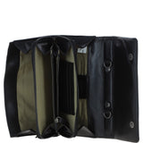 Ashwood Leather Detachable Strap Crossbody Clutch Purse Black: P-64