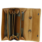 Ashwood Leather Detachable Strap Crossbody Clutch Purse Mustard: P-64
