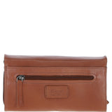 Ashwood Leather Detachable Strap Crossbody Clutch Purse Tan: P-64